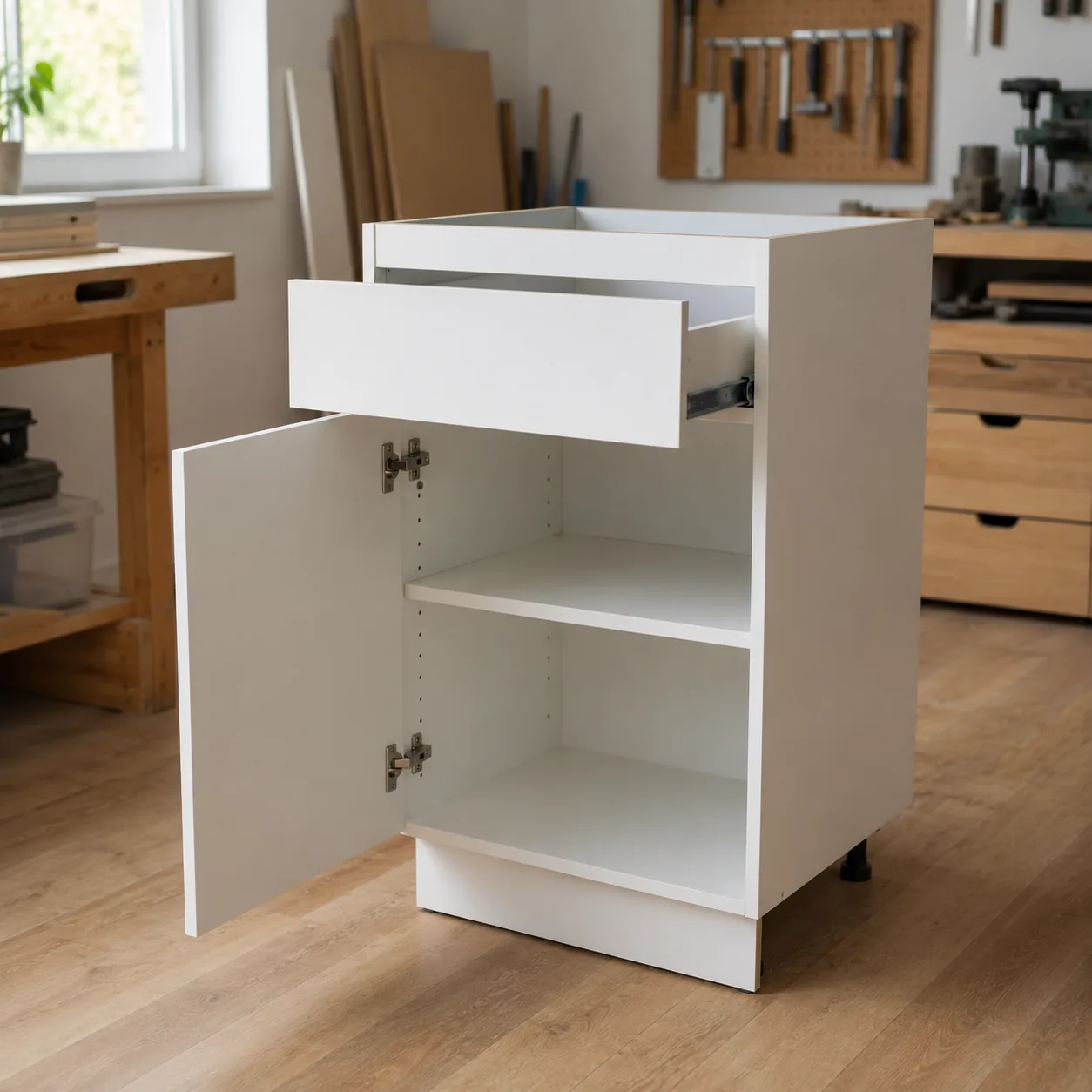 Voorbeeldimpressie: Keukeneiland met lades 120 × 90 cm