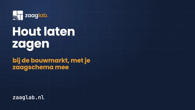 Uitlegvideo: Hout laten zagen bij de bouwmarkt