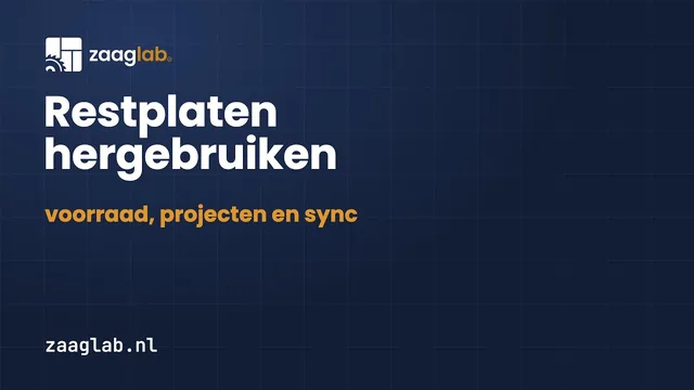 Uitlegvideo: Restplaten hergebruiken